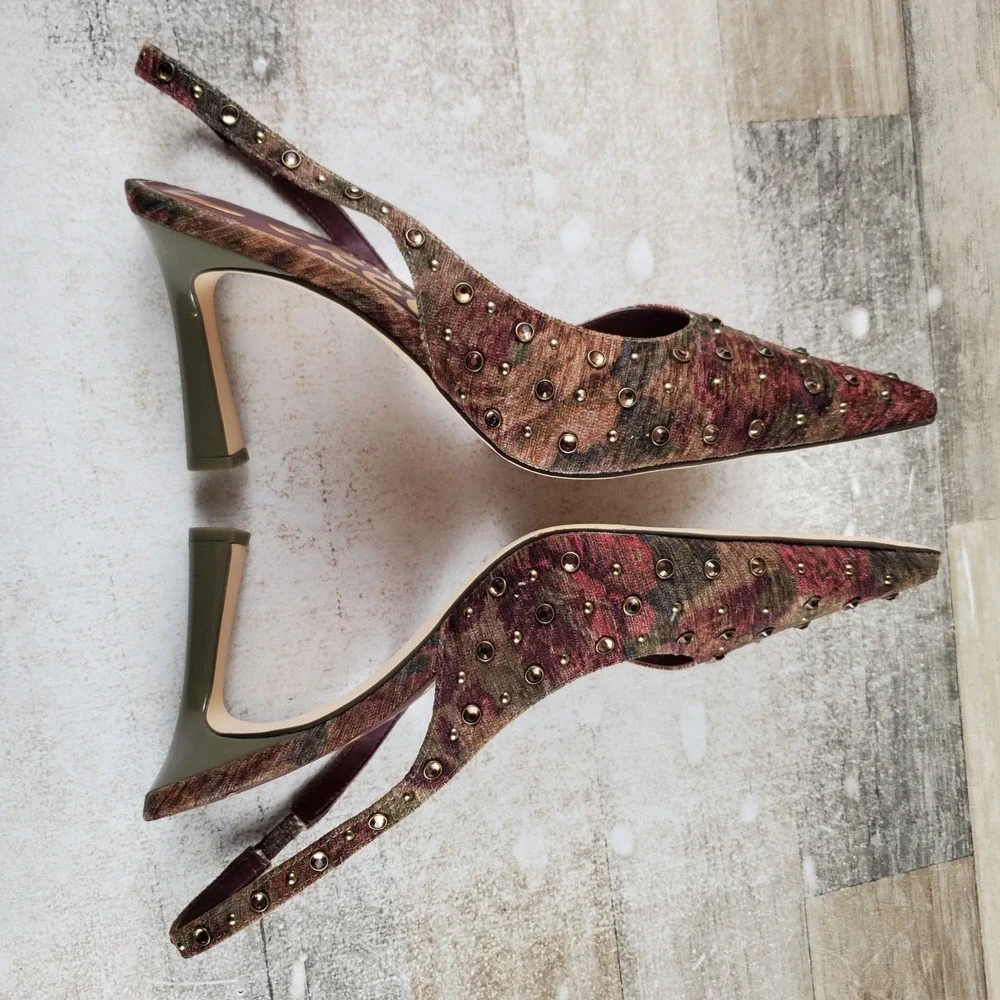 Circus NY By Sam Edelman Tallie Women Asymmetrical Pump Sz 11 M Plum Pointed Toe